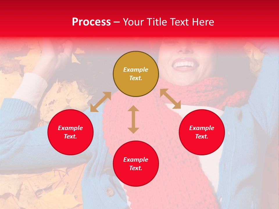 Caucasian October Yellow PowerPoint Template