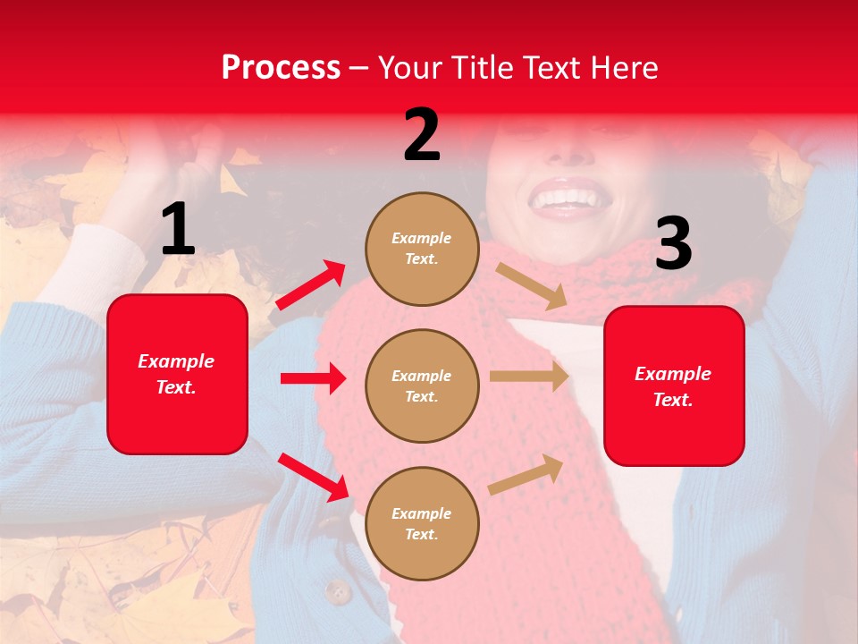 Caucasian October Yellow PowerPoint Template