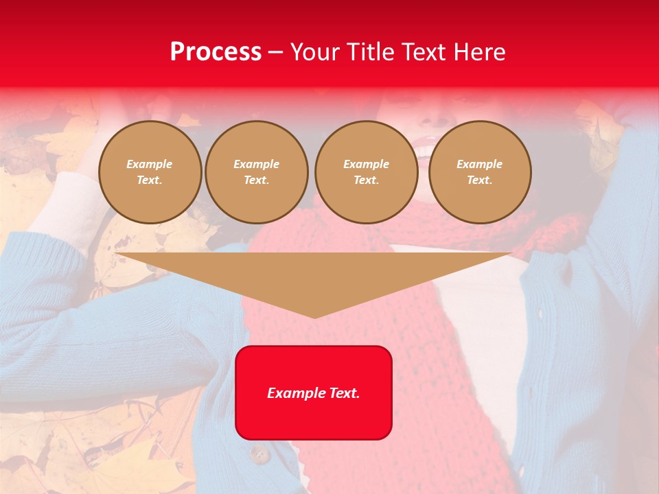 Caucasian October Yellow PowerPoint Template