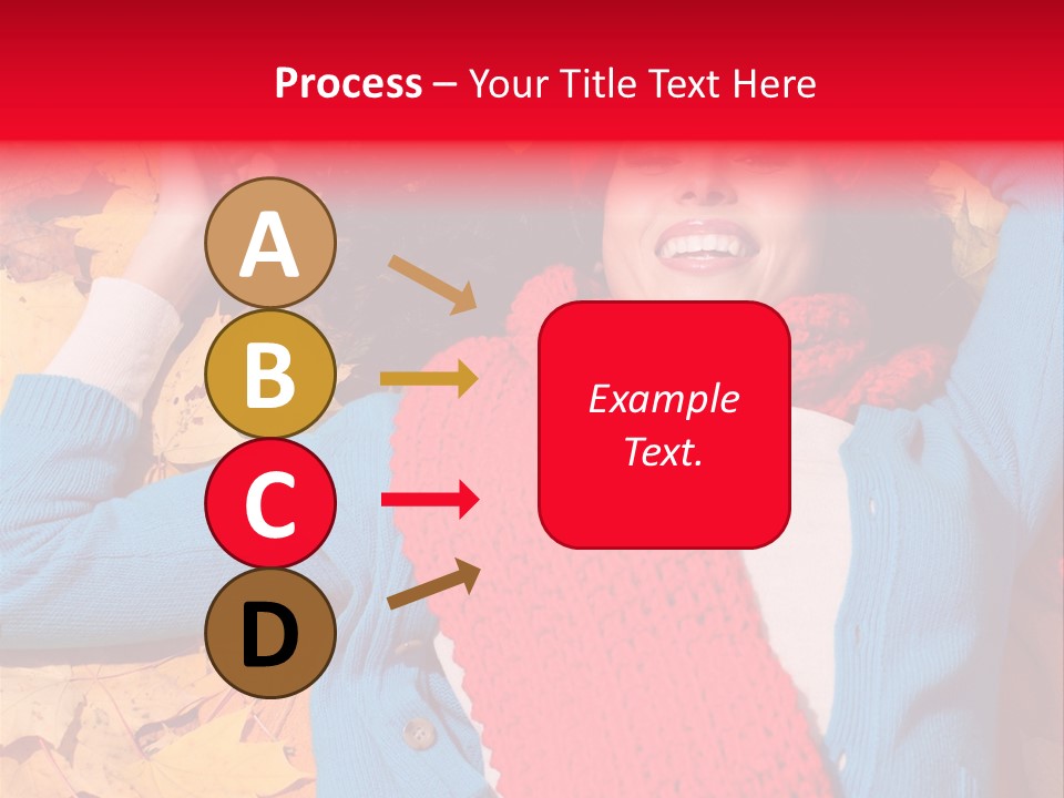 Caucasian October Yellow PowerPoint Template