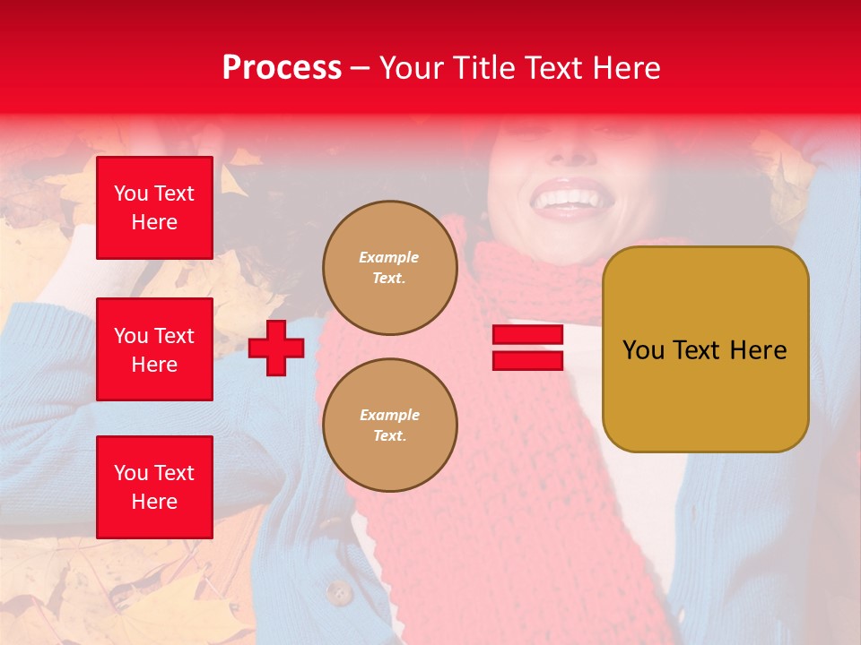 Caucasian October Yellow PowerPoint Template