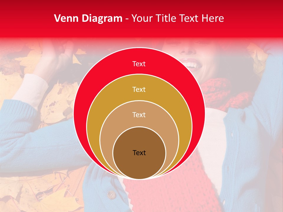Caucasian October Yellow PowerPoint Template