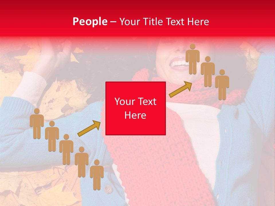 Caucasian October Yellow PowerPoint Template