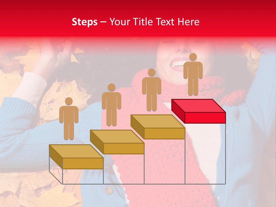 Caucasian October Yellow PowerPoint Template