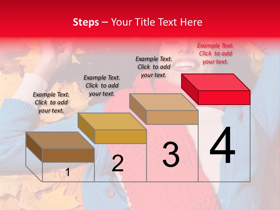 Caucasian October Yellow PowerPoint Template