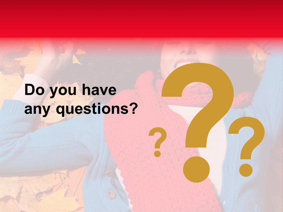 Caucasian October Yellow PowerPoint Template