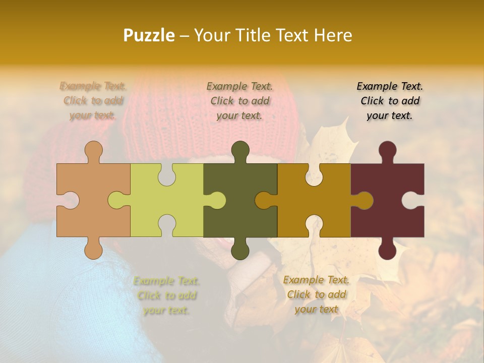 Woman Toothy Smile Cheerful PowerPoint Template