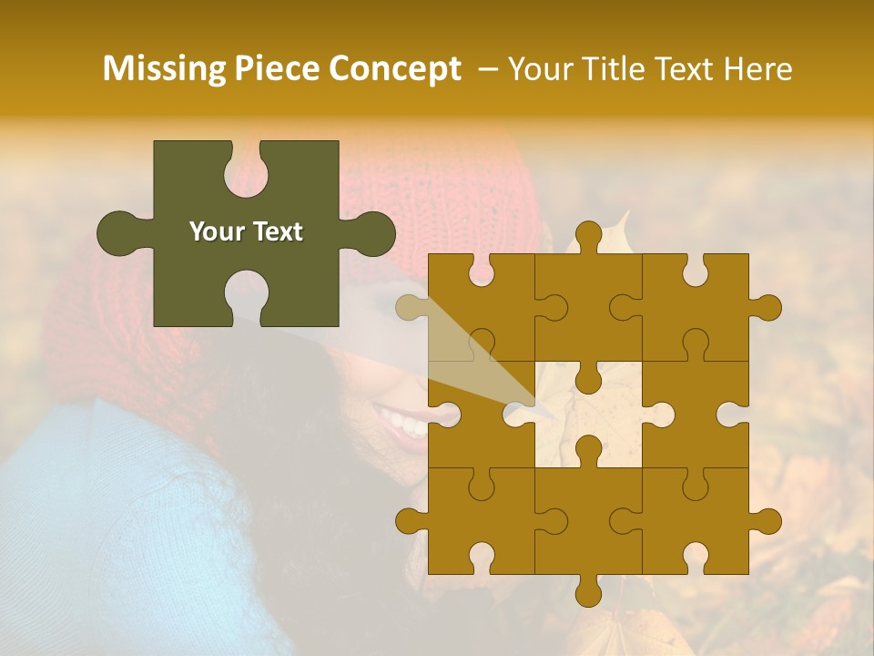 Woman Toothy Smile Cheerful PowerPoint Template