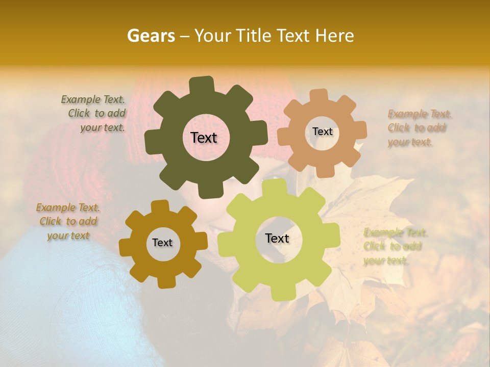 Woman Toothy Smile Cheerful PowerPoint Template