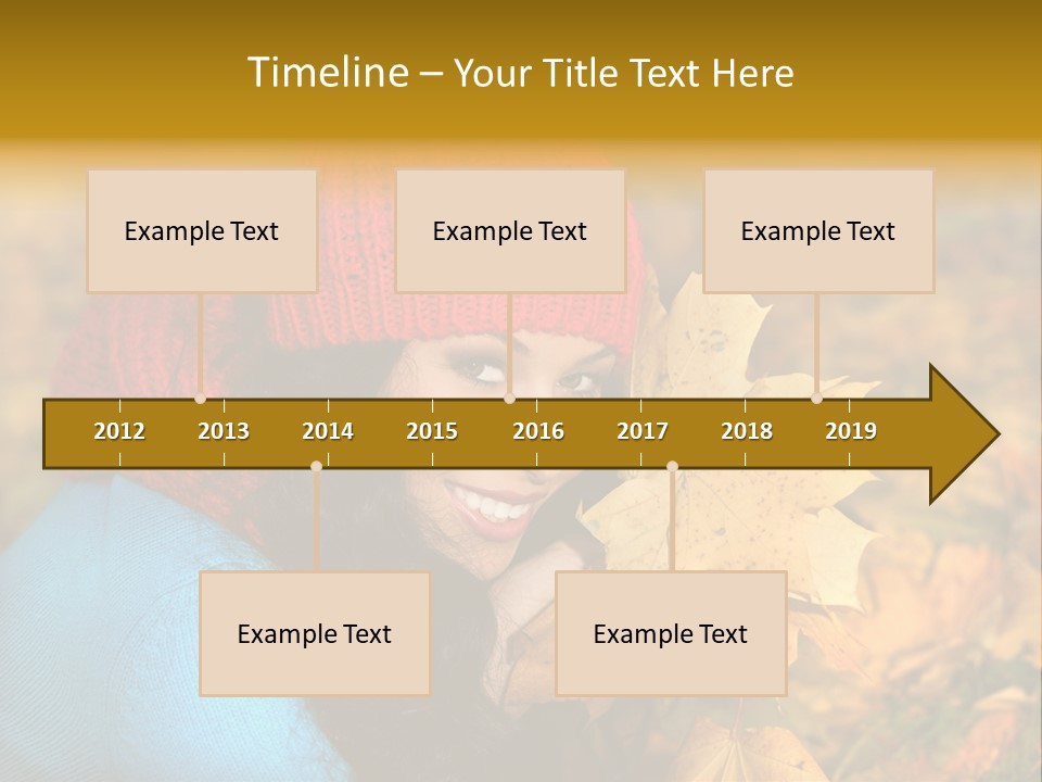 Woman Toothy Smile Cheerful PowerPoint Template