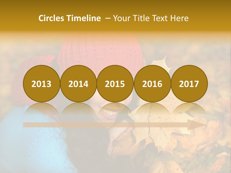 Woman Toothy Smile Cheerful PowerPoint Template