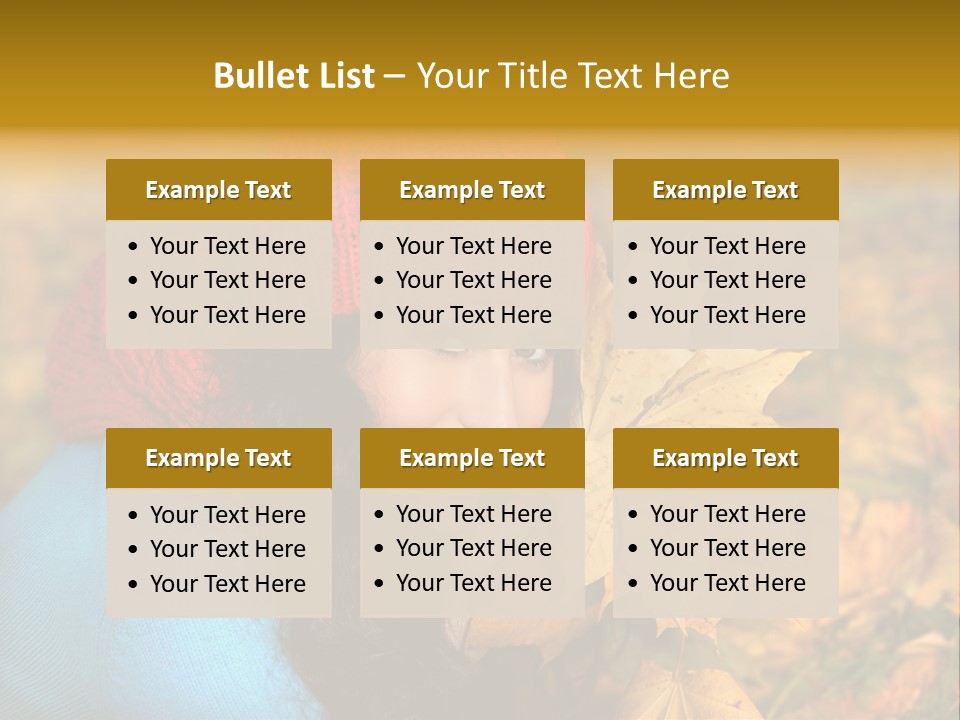 Woman Toothy Smile Cheerful PowerPoint Template