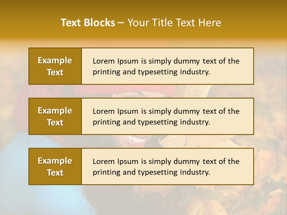 Woman Toothy Smile Cheerful PowerPoint Template