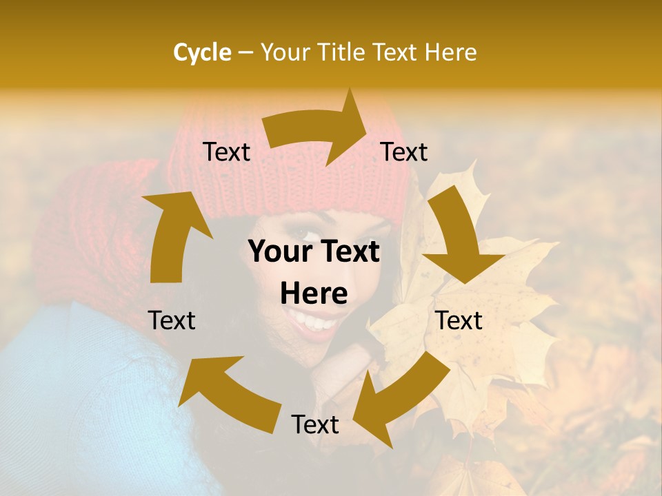 Woman Toothy Smile Cheerful PowerPoint Template