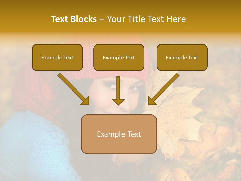 Woman Toothy Smile Cheerful PowerPoint Template