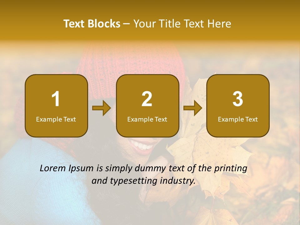 Woman Toothy Smile Cheerful PowerPoint Template