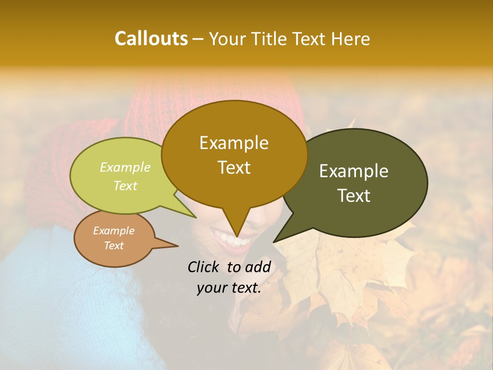 Woman Toothy Smile Cheerful PowerPoint Template