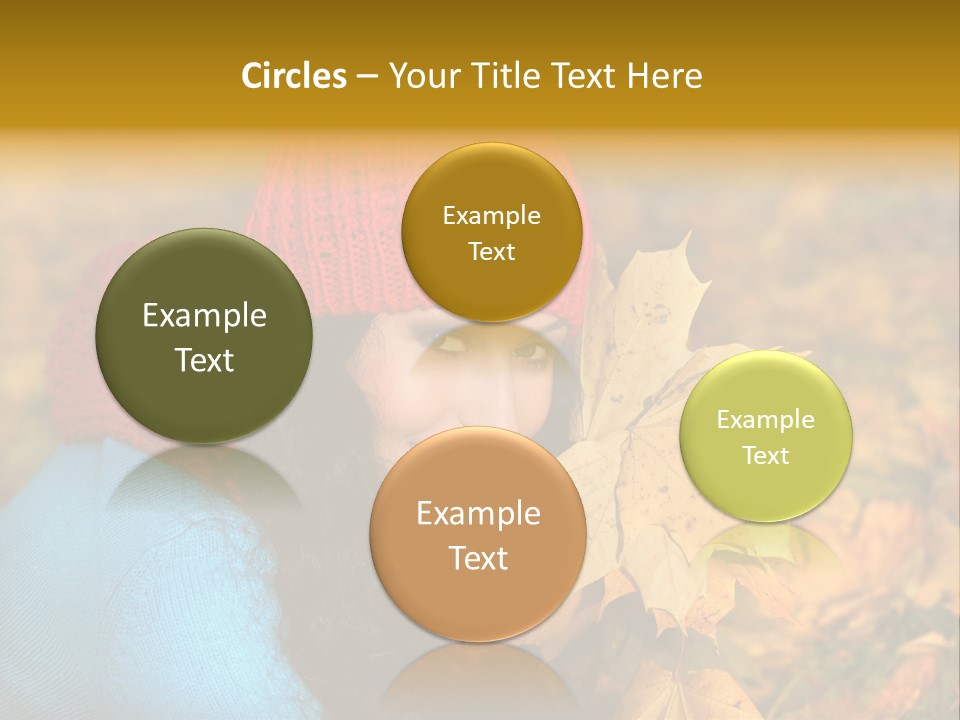 Woman Toothy Smile Cheerful PowerPoint Template