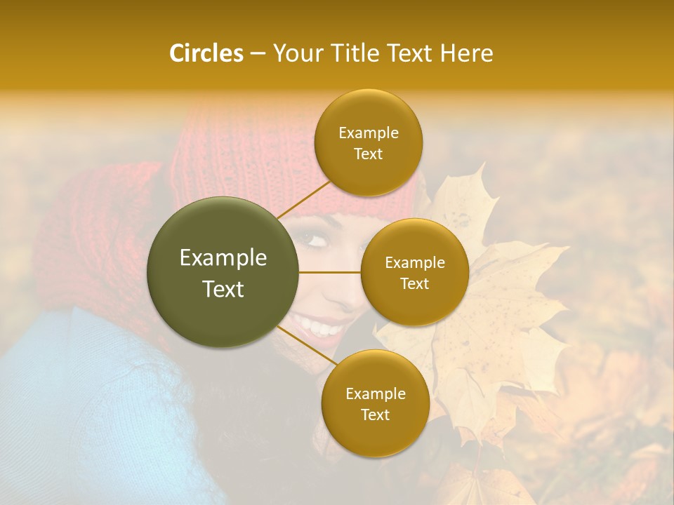 Woman Toothy Smile Cheerful PowerPoint Template