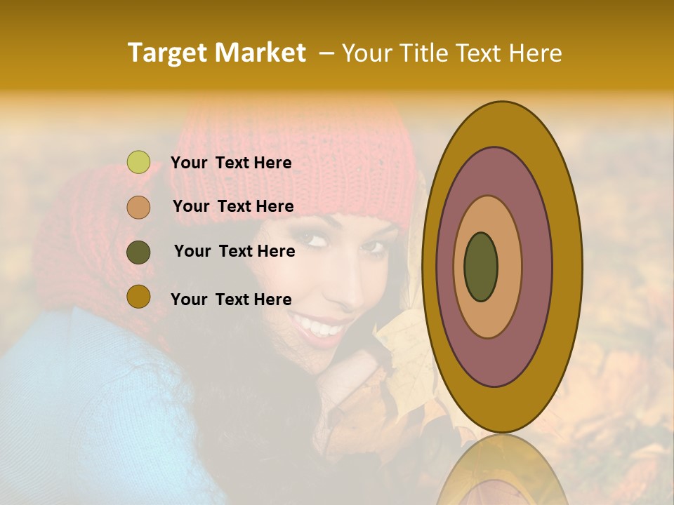 Woman Toothy Smile Cheerful PowerPoint Template