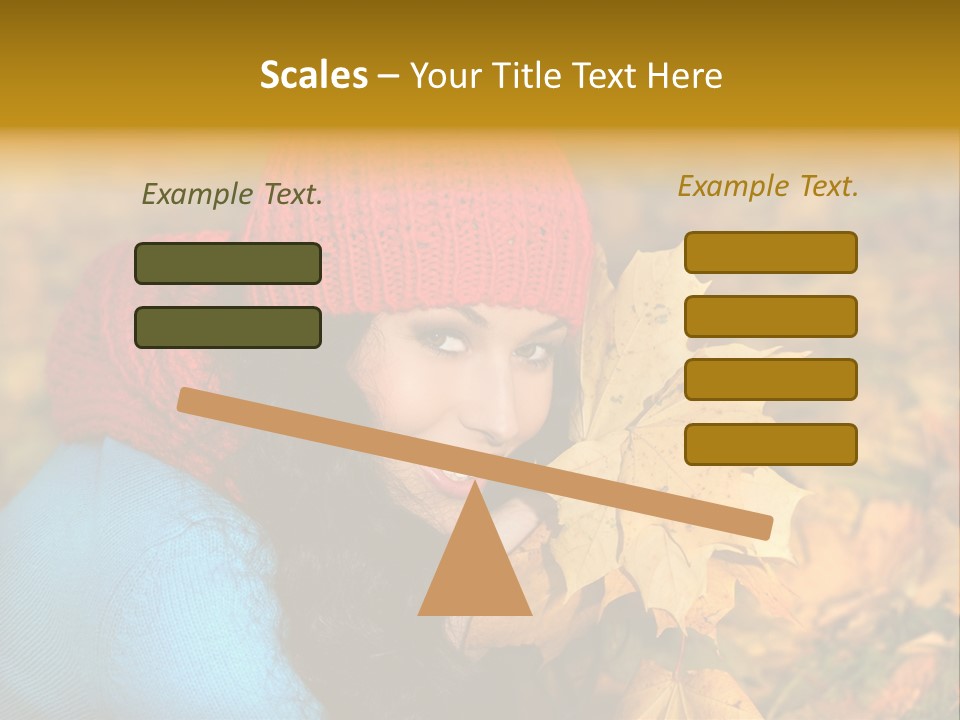 Woman Toothy Smile Cheerful PowerPoint Template