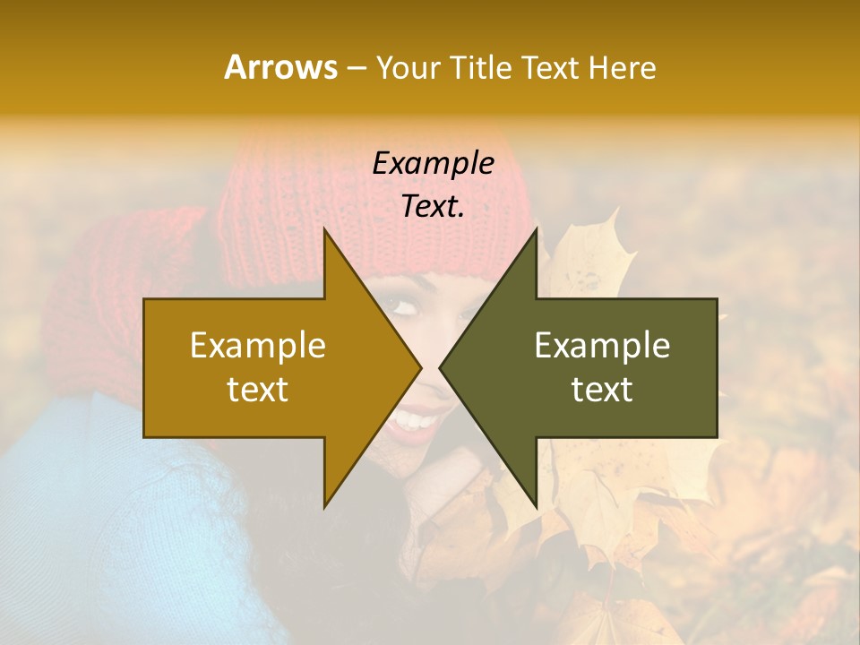 Woman Toothy Smile Cheerful PowerPoint Template