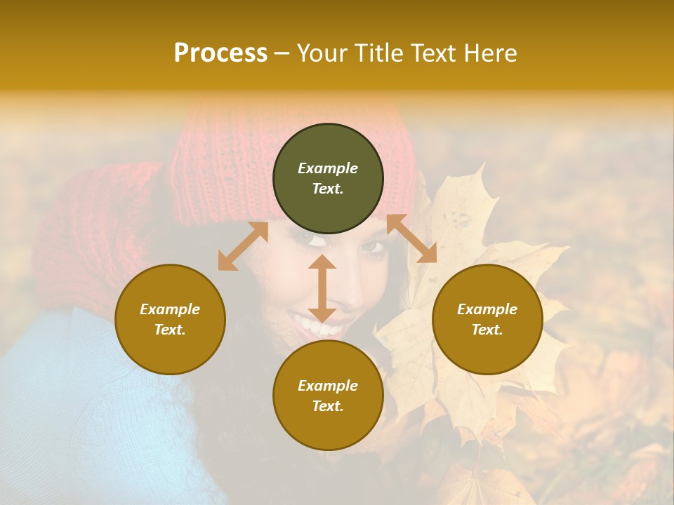 Woman Toothy Smile Cheerful PowerPoint Template