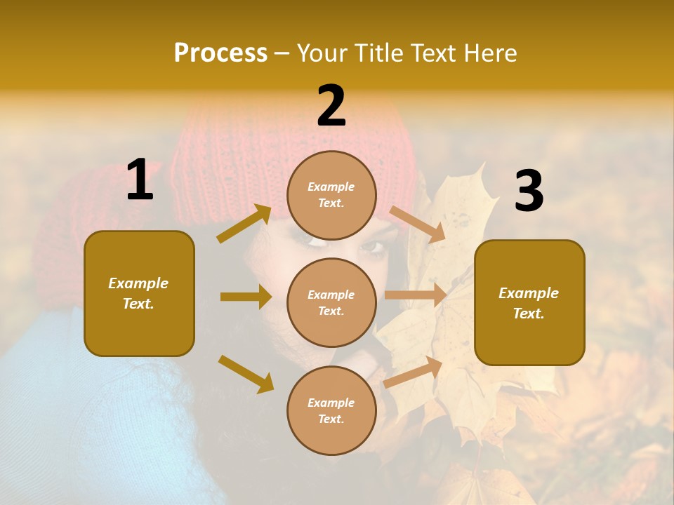 Woman Toothy Smile Cheerful PowerPoint Template