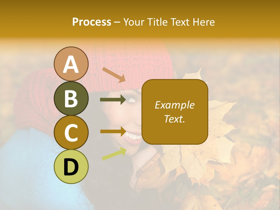 Woman Toothy Smile Cheerful PowerPoint Template