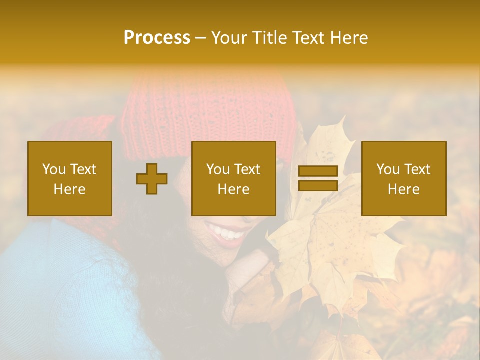 Woman Toothy Smile Cheerful PowerPoint Template