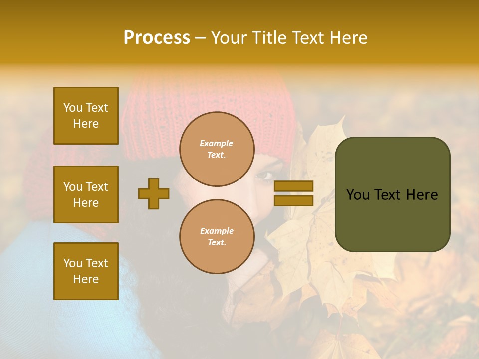 Woman Toothy Smile Cheerful PowerPoint Template