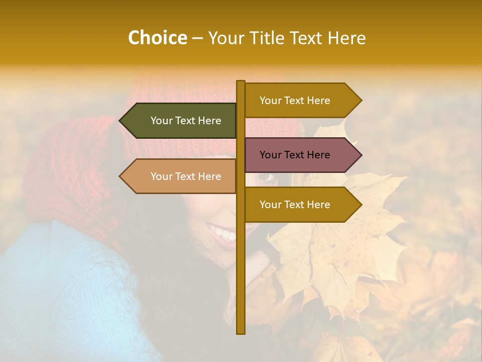 Woman Toothy Smile Cheerful PowerPoint Template