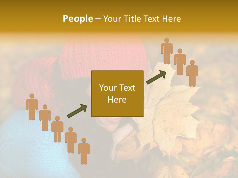 Woman Toothy Smile Cheerful PowerPoint Template