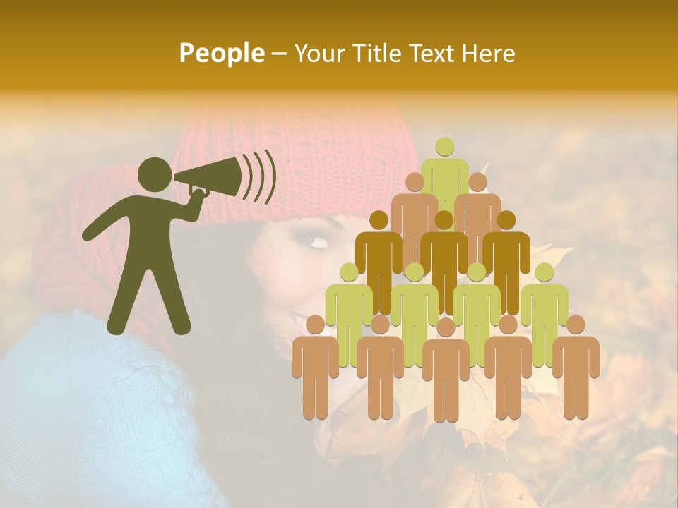 Woman Toothy Smile Cheerful PowerPoint Template