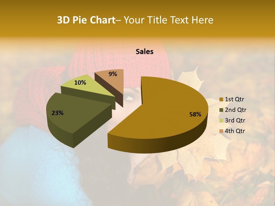 Woman Toothy Smile Cheerful PowerPoint Template