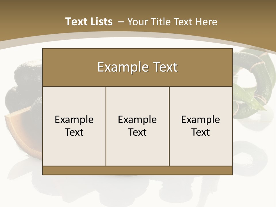 Body Calm Element PowerPoint Template