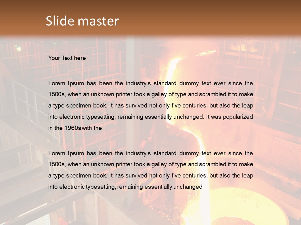 Hot Industry Production PowerPoint Template