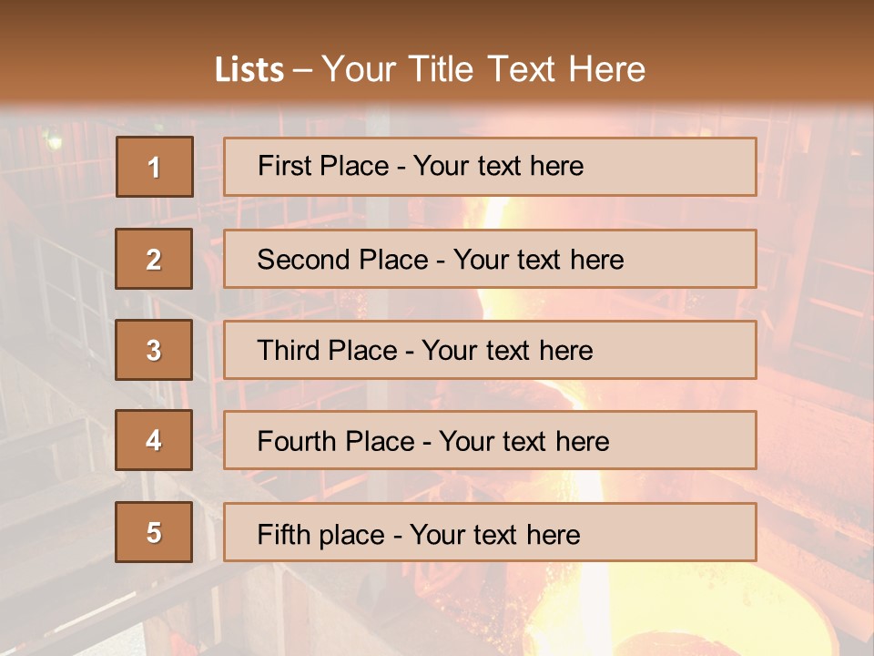 Hot Industry Production PowerPoint Template