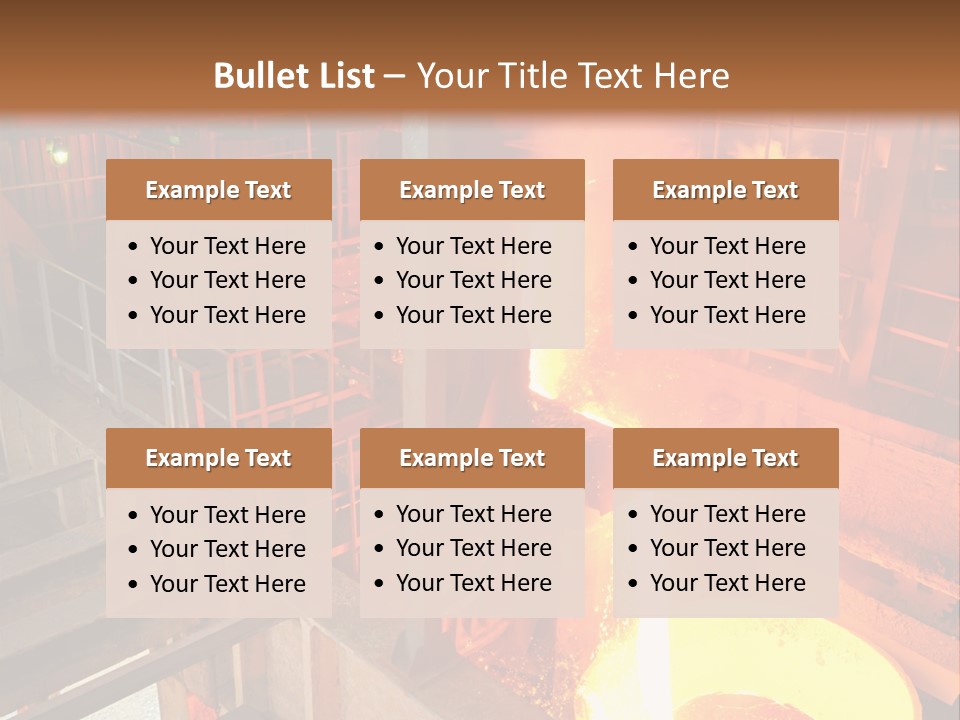 Hot Industry Production PowerPoint Template