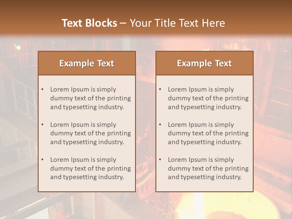 Hot Industry Production PowerPoint Template