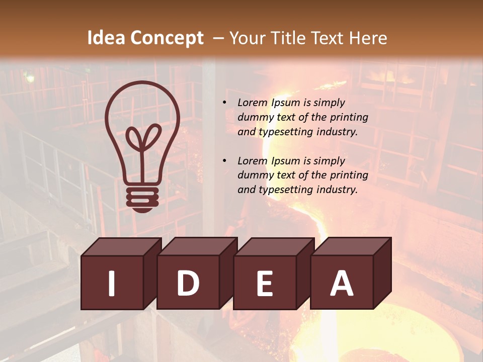 Hot Industry Production PowerPoint Template