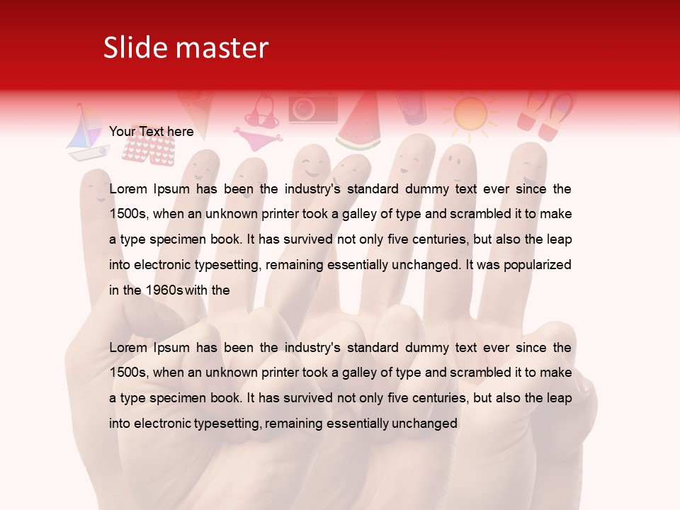 Trip Background Smile PowerPoint Template