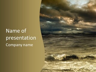 Stylish Background Water PowerPoint Template