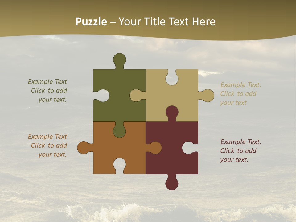 Stylish Background Water PowerPoint Template