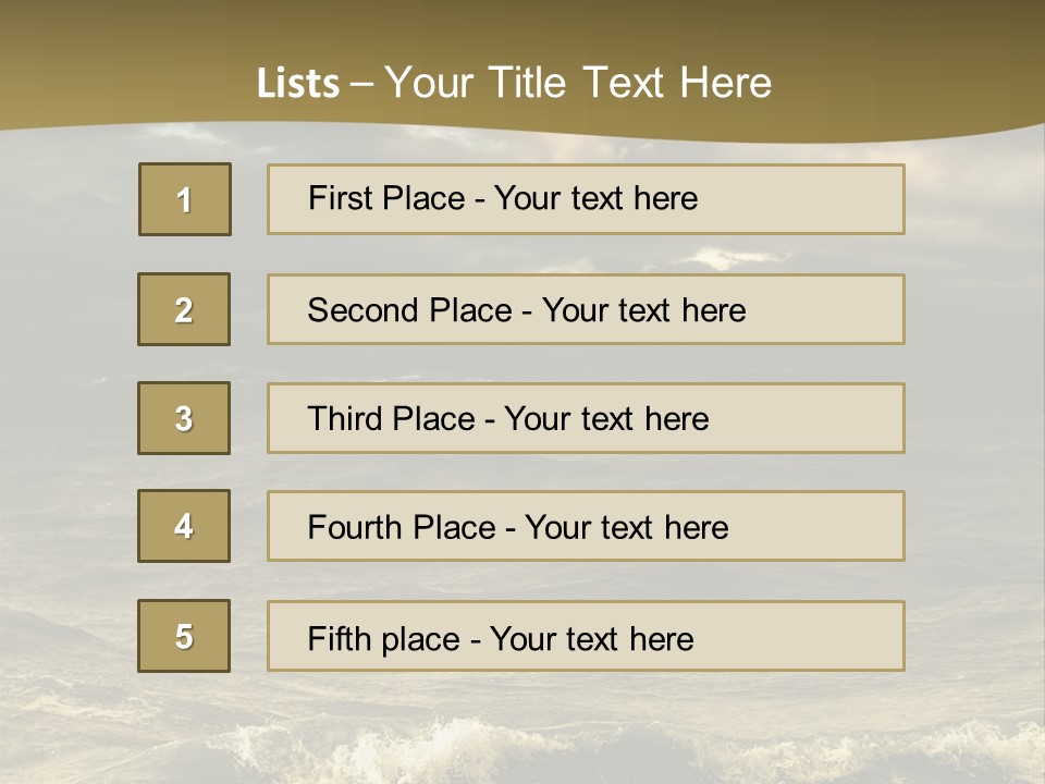 Stylish Background Water PowerPoint Template