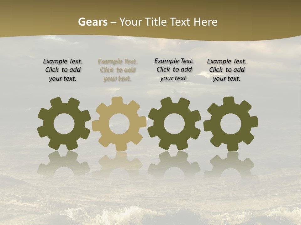 Stylish Background Water PowerPoint Template