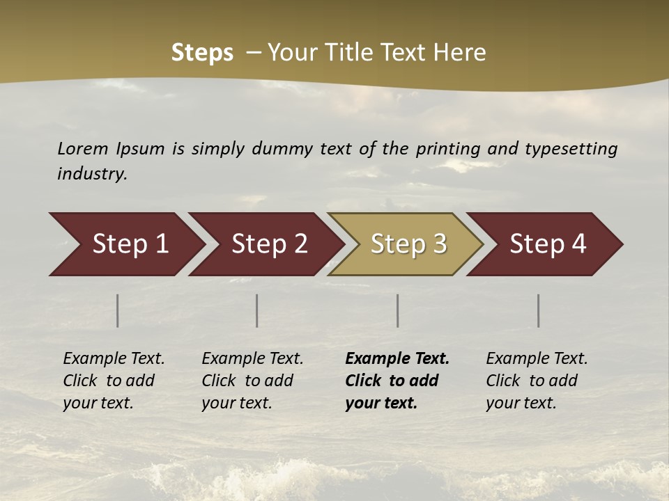 Stylish Background Water PowerPoint Template