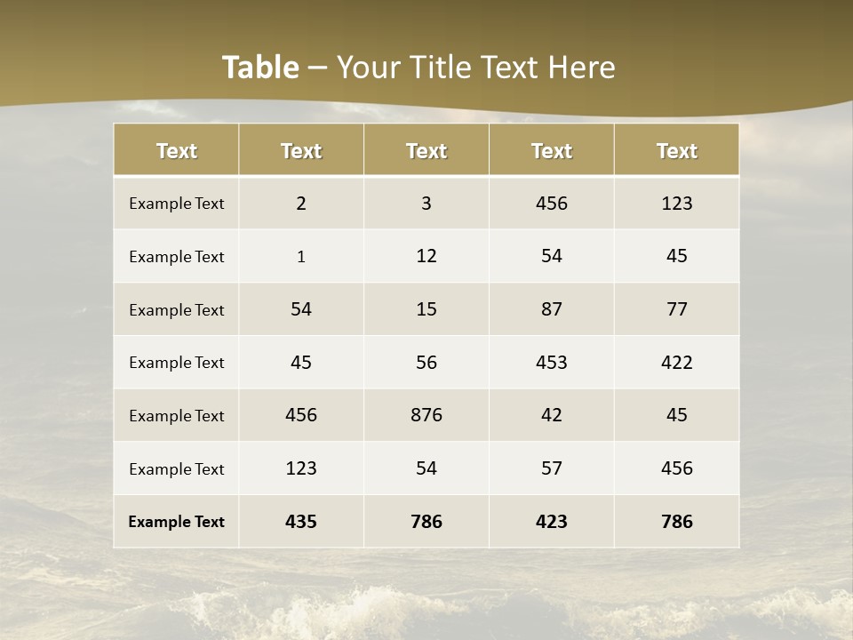 Stylish Background Water PowerPoint Template