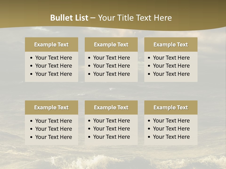 Stylish Background Water PowerPoint Template
