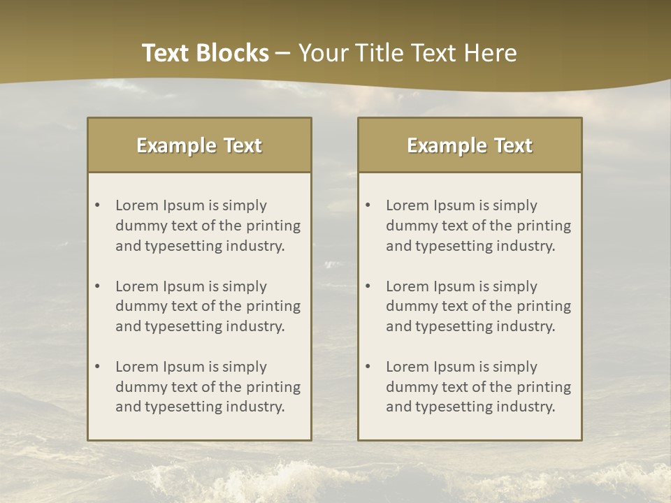 Stylish Background Water PowerPoint Template